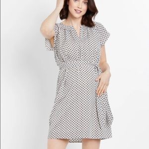 Motherhood Maternity flutter sleeve dress